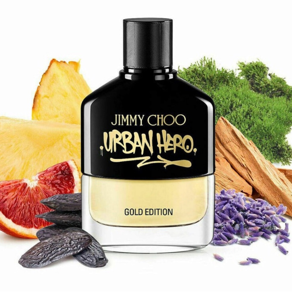 🌟🌟🌼NWT JIMMY CHOO Urban Hero Gold Edition Eau De Parfum, 3.3.